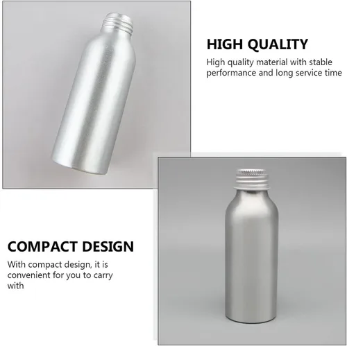 Miniatura 5 de Yardwe 3 Conjuntos de tapas de aluminio de aluminio a prueba de fugas botellas de viaje reutilizables botella de aceite recarga s vacío perfume agua