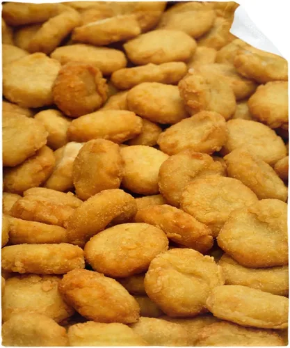 Miniatura 14 de Manta de Nuggets de Pollo - Manta de Franela Ultra Suave de Nuggets de Dinosaurio para Niños - Divertida Manta de Comida Decoración del Hogar