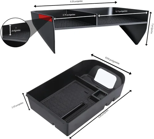 Miniatura 6 de DIAMOOKY Organizador de Consola Central Mejorado Compatible con Toyota RAV4 2025 2024 2023 2022 2021 2020 2019 Accesorios Interiores, Bandeja