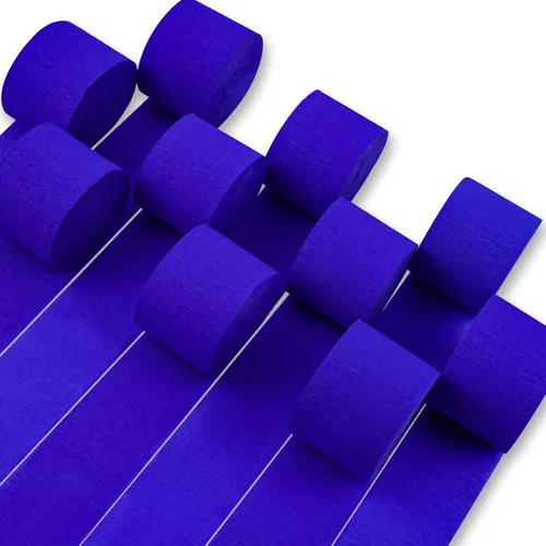 Miniatura 15 de PartyWoo Serpentinas de papel crepé negro dorado y plateado, 10 rollos de 820 pies, paquete de papel crepé para graduación, Navidad, Año Nuevo