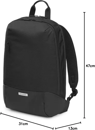 Miniatura 10 de Moleskine Mochila Metro, almacenamiento para laptop de 15 pulgadas, mochila de negocios, para hombres, mujeres, color negro