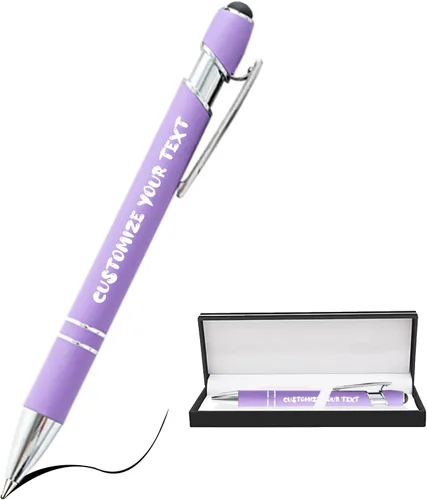 Miniatura 192 de AIFLM Bolígrafos personalizados con nombre a granel hasta 500 unidades de bolígrafos grabados gratis con tu nombre y texto para negocios