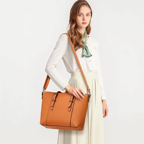 Miniatura 2 de Bolsas estilo cartera y bolsos estilo tote y de hombro para mujer con asa superior.