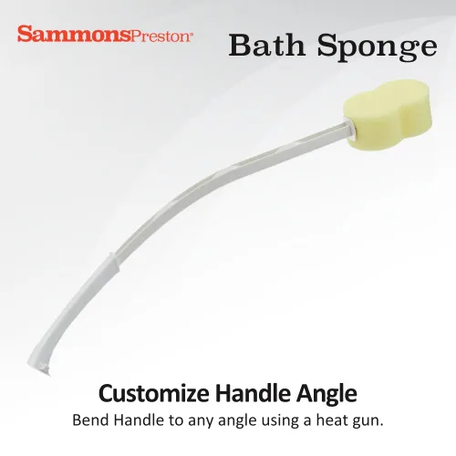 Miniatura 2 de Sammons Preston Esponja de baño, lavadora y fregadora ligera de mango largo para baño y ducha, ayuda de limpieza extendida para rango limitado