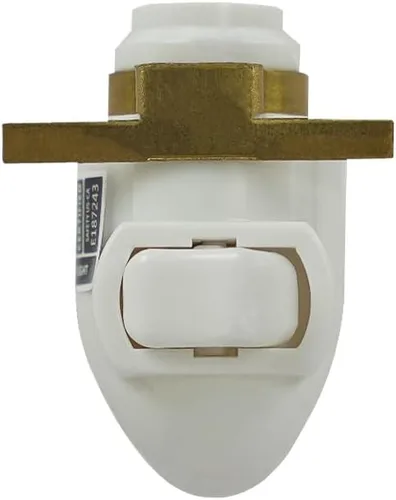 Miniatura 4 de BOXCASA Night Lamp Base 360 Plug in Night Light Module Includes 2 Bulbs Warm Yellow 360 Night Light Module DIY Stained Glass Metal Clip 2 Pin Plug