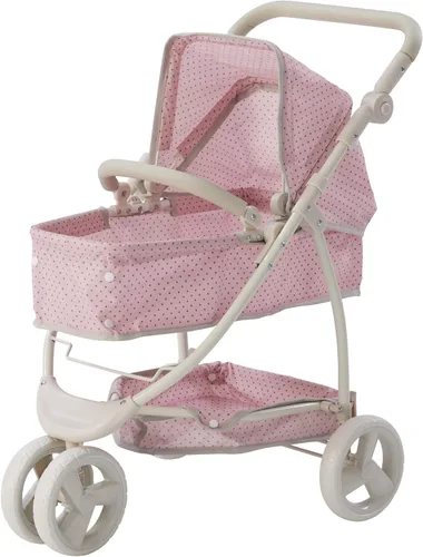Miniatura 12 de Olivia's Little World - Carriola de Paseo con Cuna para Muñecas, Carriola de Muñecas para Niñas de 3, 4, 5 Años, Carriola de Juguetes para Niños