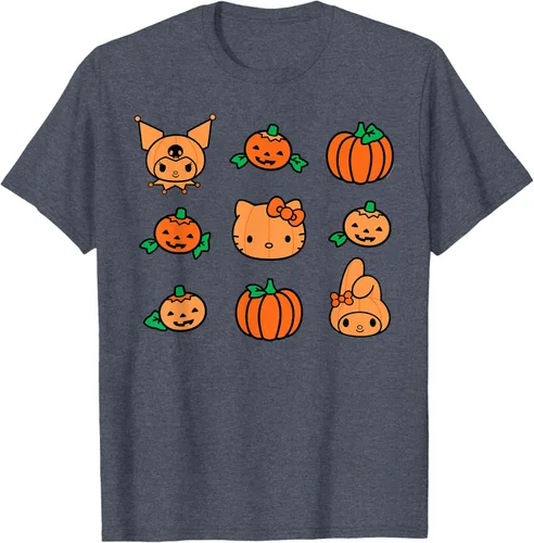Miniatura 47 de Camiseta de Halloween Hello Kitty My Melody Kuromi Pumpkins
