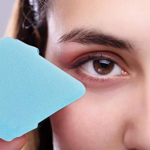 Miniatura 2 de Powder Puff Daubigny - 6 esponjas de maquillaje para la cara, suaves triangulares para polvo suelto, polvo mineral, polvo corporal, terciopelo, base
