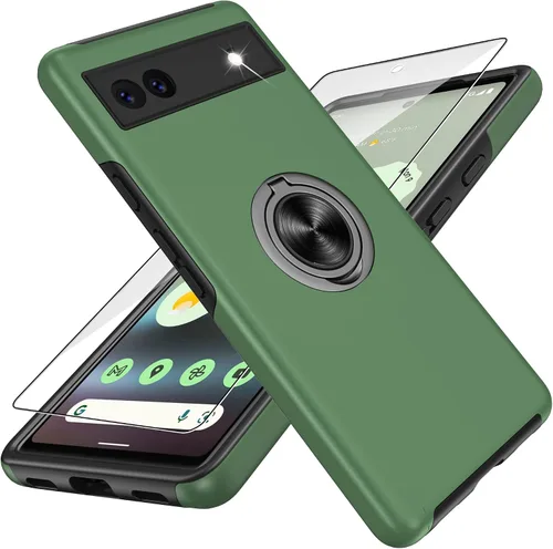 Miniatura 11 de Gritup Funda para Pixel 6A, funda para Google Pixel 6A con protector de pantalla HD, a prueba de golpes, funda para teléfono Google Pixel 6A