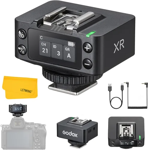 Godox XR TTL Receptor flash inalámbrico para Canon Nikon, actualización de Godox X1R, sincronización de disparador remoto HSS 2.4G con X3/X3Pro,