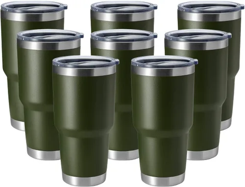 Miniatura 27 de Hasle Outfitters - Vaso de acero inoxidable de 30 onzas, taza de viaje con aislamiento al vacío de doble pared, taza de café aislada duradera, juego