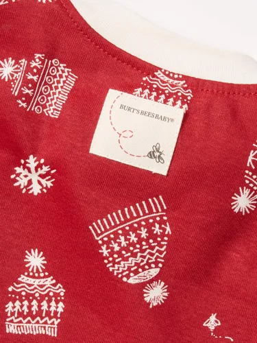 Miniatura 3 de Burts Bees Baby Pijamas navideños de algodón orgánico a juego para toda la familia