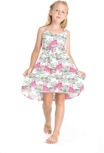 Miniatura 4 de Hecho en Hawaii Luau Vestido con tirantes elásticos en crema flamenco