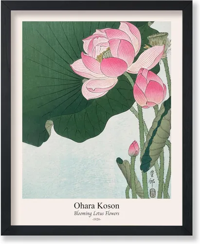 Miniatura 37 de Poster Master Vintage Ohara Koson Poster - Retro Blooming Lotus Flowers Print - Japanese Art - Flower Illustration - Aesthetic Design - Floral