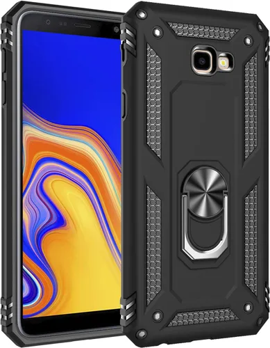 Miniatura 6 de Funda para Samsung Galaxy J4 Plus, soporte de anillo giratorio de 360 grados para Samsung SM-J415GN/DS Galaxy J4+ / SM-J415FN/DS SM-J415F/DS Rojo