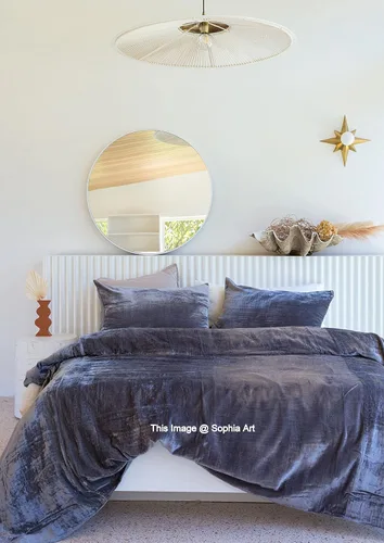 Miniatura 4 de Sophia-Art - Juego de 3 piezas de ropa de cama de terciopelo de rayón ultra lujo, funda de edredón boho de un solo color, funda de colcha