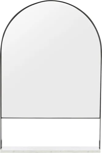Miniatura 8 de SAFAVIEH Home Collection Yuriko - Espejo de pared decorativo con arco de 24 x 36 pulgadas con estante para dormitorio, sala de estar, baño, entrada