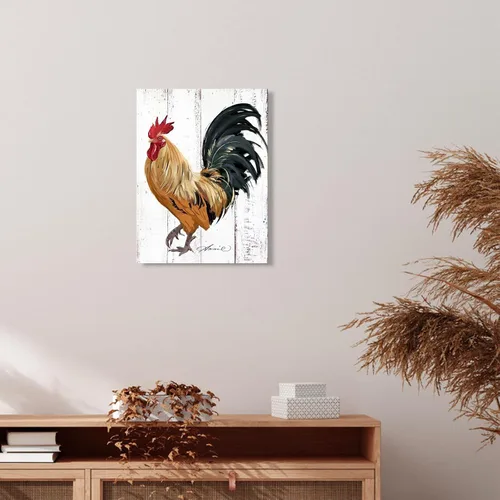 Miniatura 4 de Decoración de Cocina con Gallo - Pintura de Lienzo de Granja, Arte de Pared para Hogar y Cocina