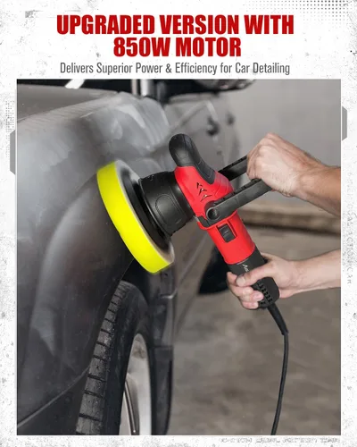 Miniatura 6 de AVID POWER Pulidora de Buffer de Doble Acción para Automóvil, Pulidora Orbital de 6 Pulgadas para Detallado de Automóviles con 6 Velocidades