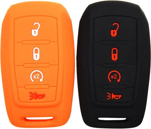 Miniatura 5 de Zorratin Funda protectora de silicona para llavero remoto para Ram 1500 2500 3500 2019 2020 2021 2022 2023 2024 2025 4 botones Negro