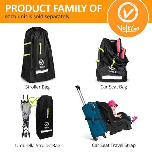 Miniatura 6 de V VOLKGO Cinturón de viaje para asiento de automóvil, fácil y seguro para el aeropuerto, correa para cinturón de seguridad de automóvil para maleta