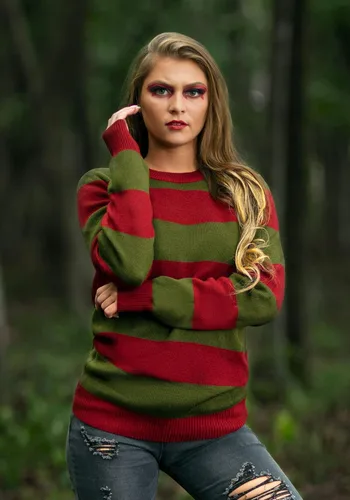Miniatura 7 de Fun Costumes Striped Nightmare on Elm Street Freddy Adult Sweater
