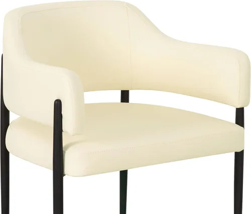 Miniatura 5 de Tov Furniture Sezanne Silla de comedor (crema, cuero vegano)