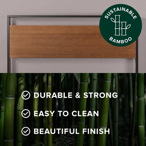 Miniatura 5 de ZINUS Suzanne - Base de cama de plataforma de metal y madera de 37 pulgadas, construcción de madera maciza y acero, no necesita somier, soporte