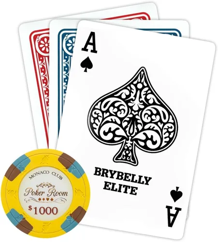 Miniatura 3 de Claysmith Gaming Paquete de 50 fichas de póquer Monaco Club, compuesto de arcilla pesada de 0.48 oz Rojo ($5 Red)