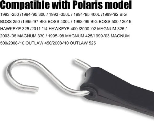 Miniatura 2 de Ohoho - Paquete de 3 correas de sujeción de batería con gancho 5412499 - Compatible con Polaris Sportsman 1989-2022 5410424 - Compatible con ATV 400