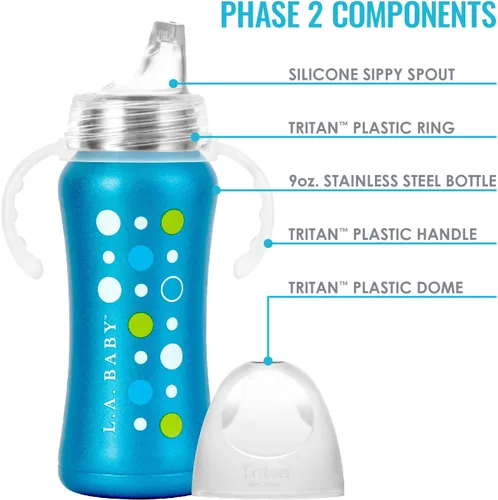 Miniatura 5 de Ultimate - Vaso para beber de acero inoxidable Vaso aislado de 9 onzas para niños pequeños que aísla más de 10 horas Sin fugas, silicona