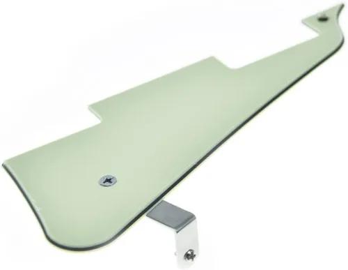 Miniatura 36 de KAISH Golpeador de guitarra Abalone Pearl LP con soporte de acero inoxidable negro y tornillos de montaje de acero para USA Les Paul