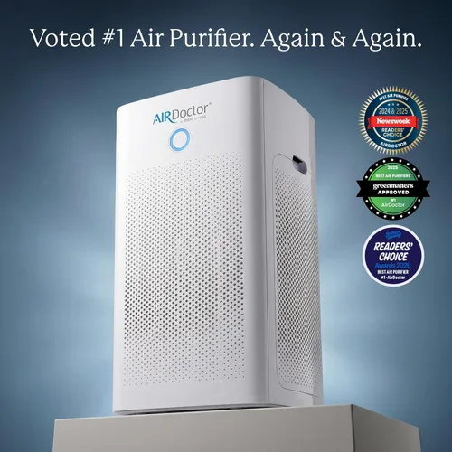 Miniatura 9 de AIRDOCTOR AD5500 Purificador de aire HEPA y VOC para espacios extra grandes y conceptos abiertos con filtros UltraHEPA, de carbón y VOC - Captura