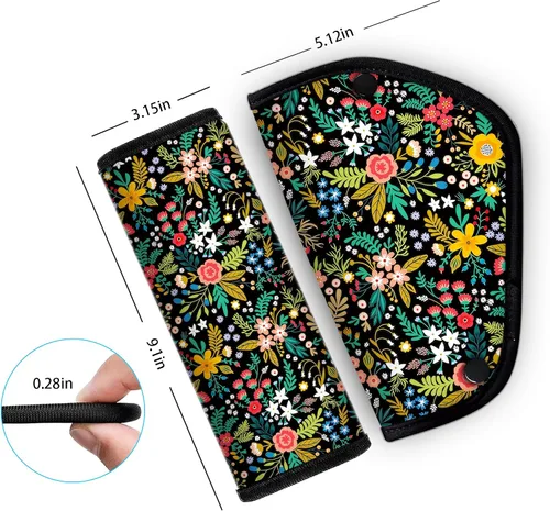 Miniatura 4 de Funda para cinturón de seguridad para niños, cojín para cuello y abdomen para niños, correas suaves y transpirables, soporte para asiento elevador