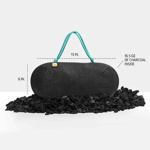 Miniatura 3 de PURGGO Ambientador para automóvil, dura más de 365 días, sin productos químicos, 100% carbón de bambú activado, sin desodorizante, eliminador