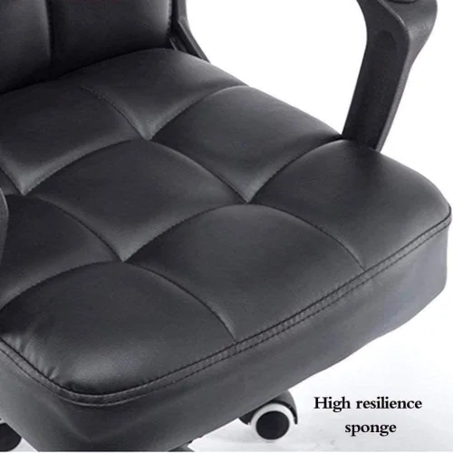 Miniatura 4 de Silla de computadora reclinable para almuerzo, silla cómoda para oficina, hogar, reposabrazos fijo ergonómico (A)