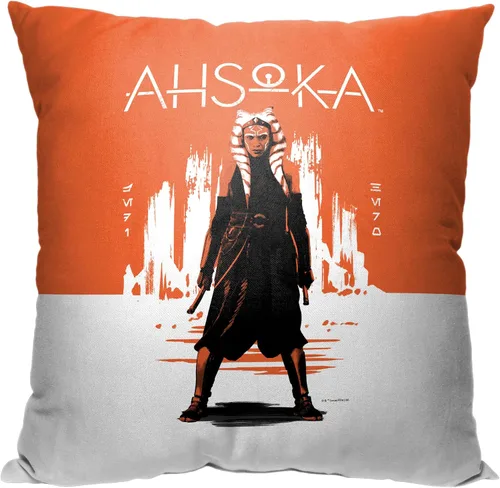 Miniatura 7 de Northwest Almohada Star Wars, 18 x 18 pulgadas, pincelada Ahsoka