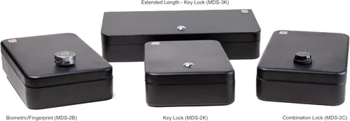 Miniatura 8 de Caja fuerte para cajones de medicamentos (cerradura de llave, 11-3/4 pulgadas de largo x 7 pulgadas de ancho x 2-7/8 pulgadas de alto)