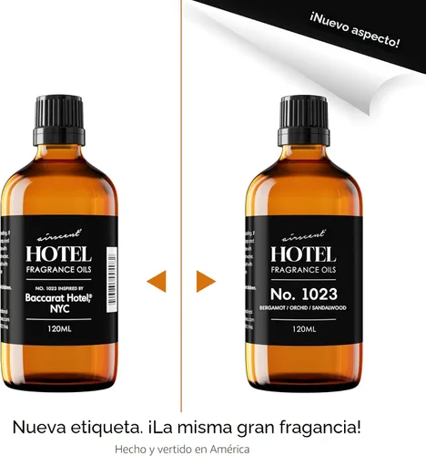 Miniatura 3 de AirScent Aceite para Difusor de Hotel No. 1023 Inspirado en el Aroma de The Baccarat Hotel - Aceite de Fragancia Love Affair para Difusores