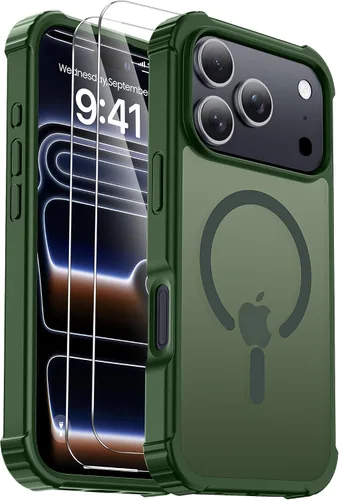 Miniatura 53 de Funda para iPhone Air [compatible con MagSafe] [2 protectores de pantalla] [prueba de caídas de grado militar] Funda magnética resistente