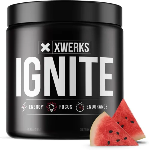 Miniatura 9 de Xwerks Ignite - Polvo de preentrenamiento para hombres y mujeres, polvo natural de bebida energética preentrenamiento, fórmula keto sin gluten