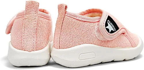 Miniatura 4 de OAISNIT Botas de nieve para bebés y niñas con suela de goma antideslizante, zapatos de invierno con pantuflas casuales de piel de felpa cálida