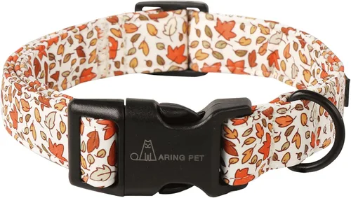 Miniatura 33 de Aring Pet Collar navideño para perro, lindo, ajustable, de algodón, para cachorros, perros pequeños, medianos y grandes, con copos de nieve, rojo Z