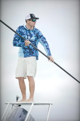 Miniatura 4 de HUK- Camiseta de pesca Icon X de manga larga para hombre, diseño de camuflaje y protección FPU 50+