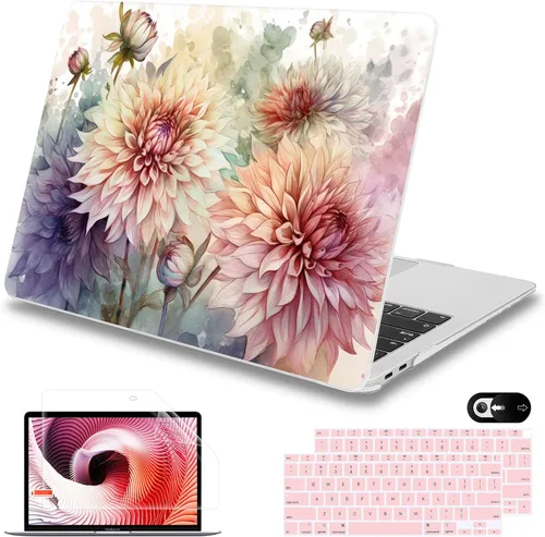 Miniatura 32 de Mektron Funda para MacBook Air de 13 pulgadas M1 A2337 A2179 A1932, carcasa dura 2018-2021 Air de 13 pulgadas con Touch ID, diseño exclusivo