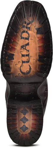 Miniatura 9 de Cuadra Botas altas para mujer en piel auténtica con cremallera, color marrón