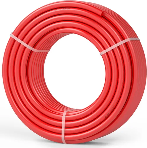 Miniatura 9 de VEVOR - Tubo PEX-B de 3/4 pulgadas x 100 pies, tubo de tubería flexible sin barrera de oxígeno, rojo para calefacción por suelo radiante hidronico