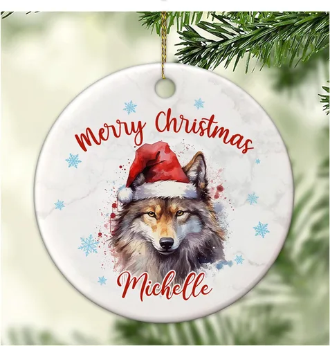Miniatura 19 de Hyturtle Adorno de Navidad personalizado para amantes de las llamas, adorno de cerámica con nombre personalizado de llama, regalos lindos