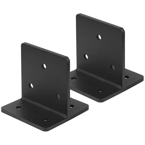 Miniatura 6 de 4 bases de poste ocultas de 4 x 4, soporte de placa de cuchillo resistente, soportes de anclaje de poste de calibre 6