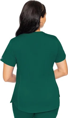 Miniatura 2 de Med Couture Touch - camisa de uniforme médico con cuello en V para mujer